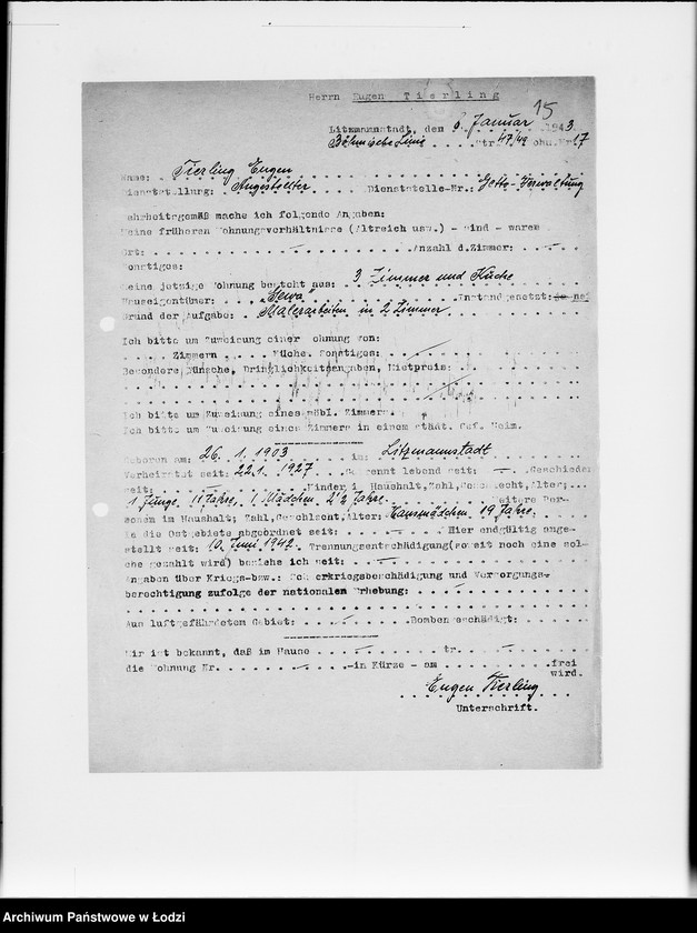 Obraz 19 z jednostki "[Ankiety personalne urzędników i robotników]"