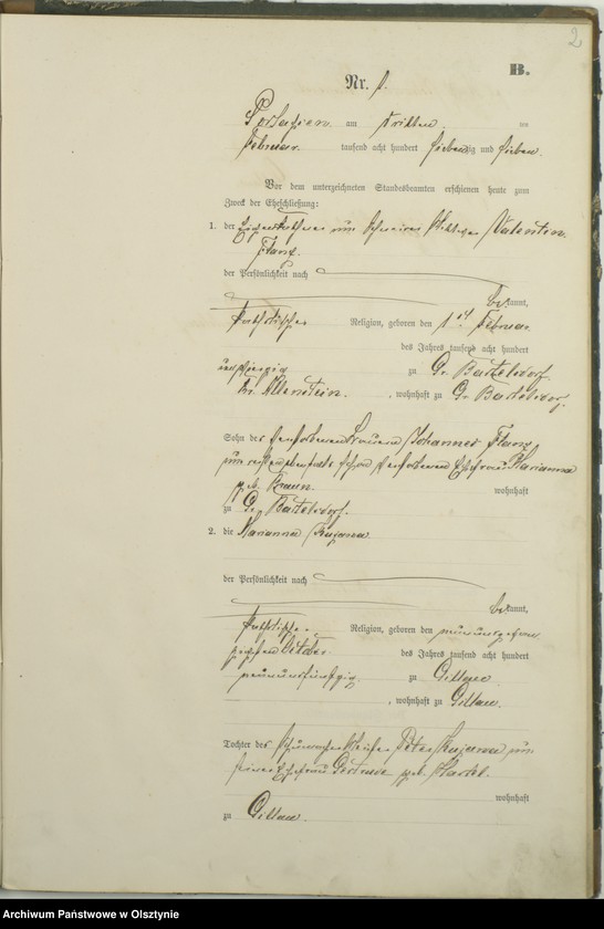 Obraz z jednostki "Heiraths-Haupt-Register Nr 1 - 8"