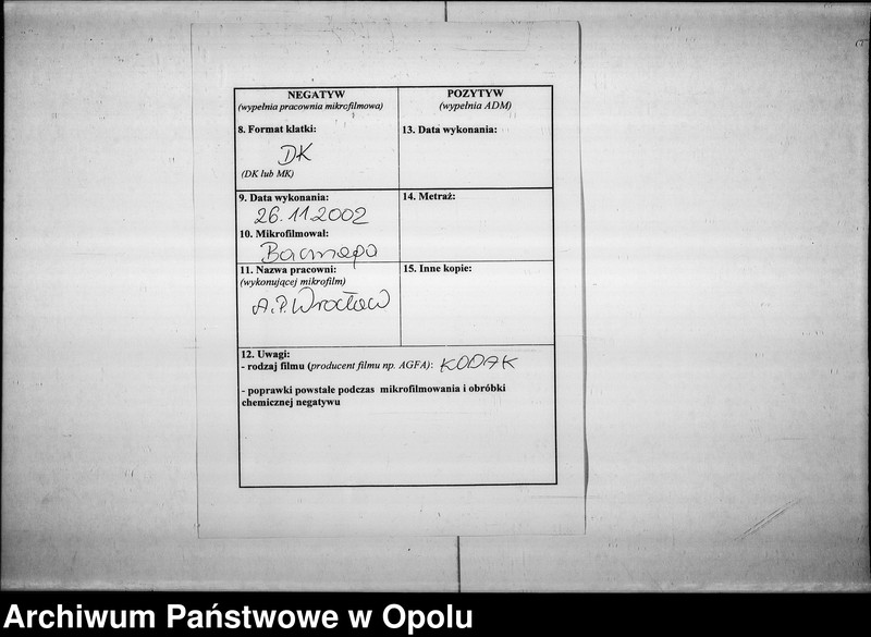 Obraz 3 z jednostki "Acta des Magistrats zu Oppeln betreffend die verlangte Zurückverlegung der Landwehr - Inspection von Neisse nach Oppeln und Ausmittelung der Quartiere für dieselbe Vol. I 1817"