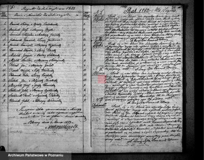 Obraz 13 z jednostki "Duplikat urodzonych, zaślubionych i zgonów"