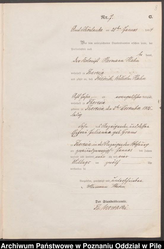 Obraz 11 z jednostki "Księga zgonów"