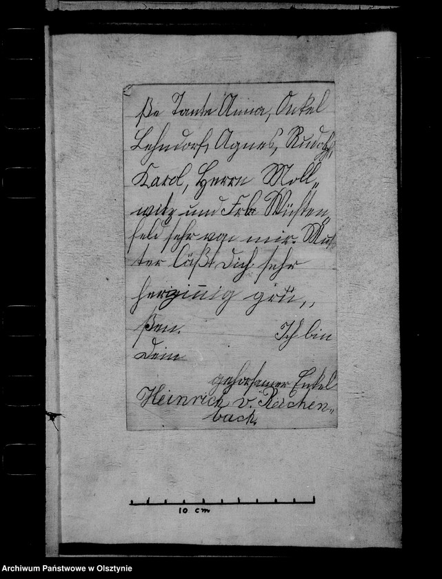 image.from.unit.number "/Fragmente von Briefen von Bogdan, Heinrich u. Der Adelheid Gfen Reichenbach geb. Gfin Schlippenbach, mit Beschriebung ihres Todes, der Adelheid geb. Gerlach- Rohrbeck u. der Marie Gfin Reichenbach geb. v. Holzenbeker an Anna Gfin Lehndorf geb. Hahn u. a. /"