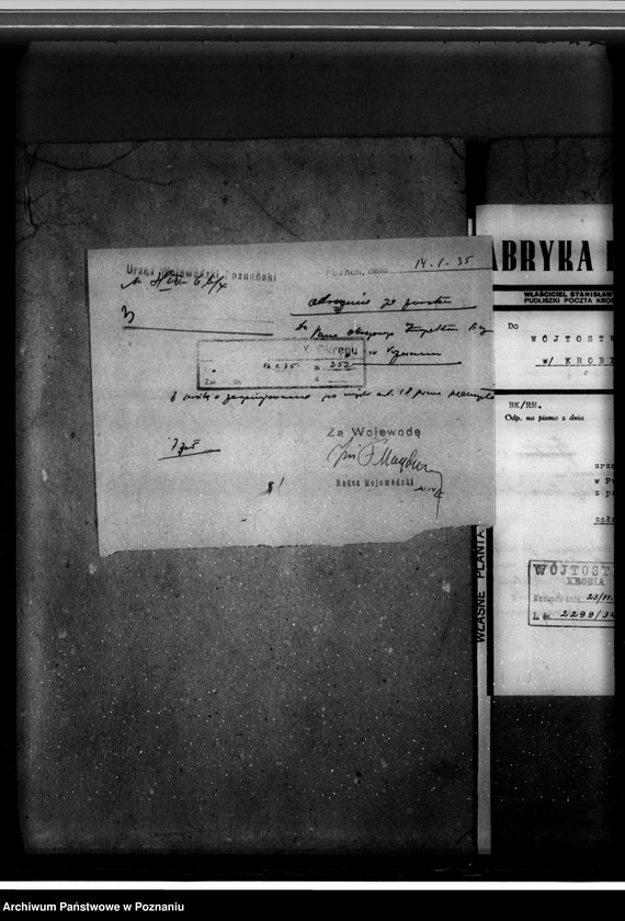 Obraz 7 z jednostki "Zatwierdzenie zakładu przemysłowego /rozbudowa fabryki konserw/ St. Fenrycha w Pudliszkach pow. gostyński"