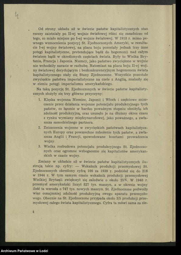 Obraz 5 z jednostki "Szkolenie partyjne - O sytuacji międzynarodowej - broszura [Wydziału Szkolenia Komitetu Centralnego PPR]"
