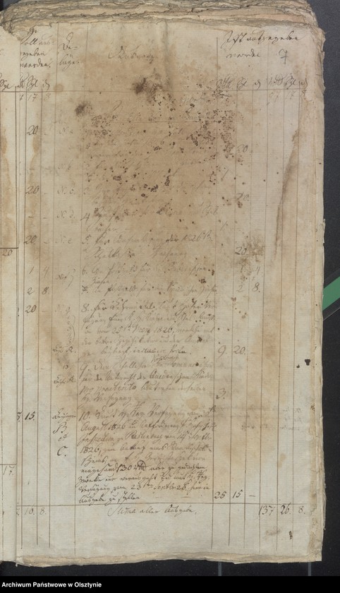 image.from.unit.number "Schwarzsteinsche Schul-Cassen Rechnung"