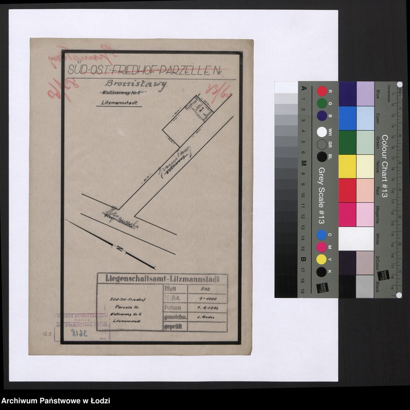 Obraz 1 z jednostki "Süd-Ost Friedhof Parcelle Nr Wollinerweg Nr 6 Litzmannstadt"