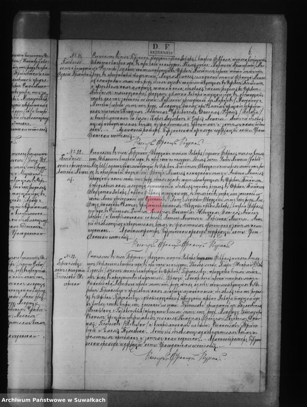 Obraz 15 z jednostki "Księga akt urodzeń, małżeństw, zgonów [parafii rzymsko-katolickiego w Berznikach]"