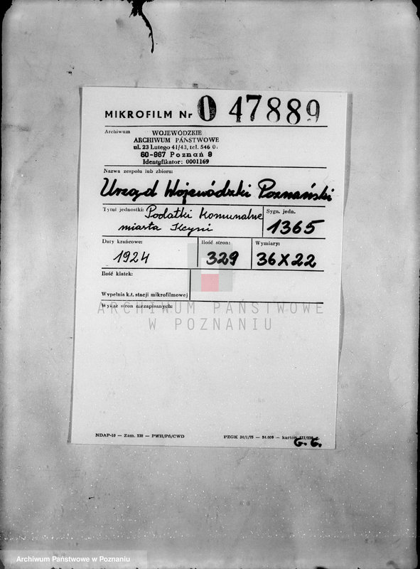 Obraz 2 z jednostki "Podatki komunalne miasta Kcyni"