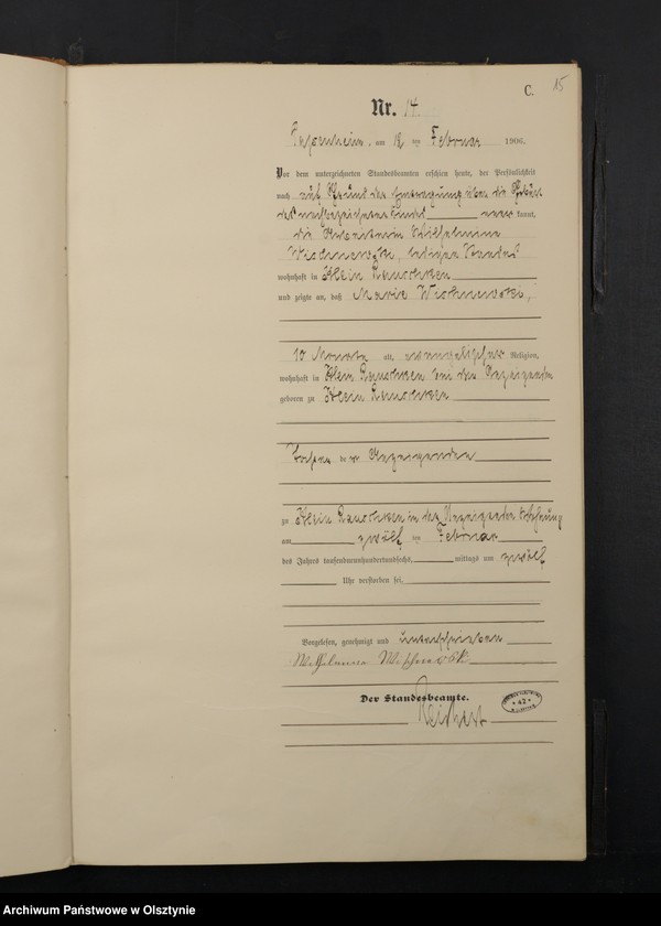 image.from.unit.number "Sterbe-Haupt-Register Nr 1 - 101"