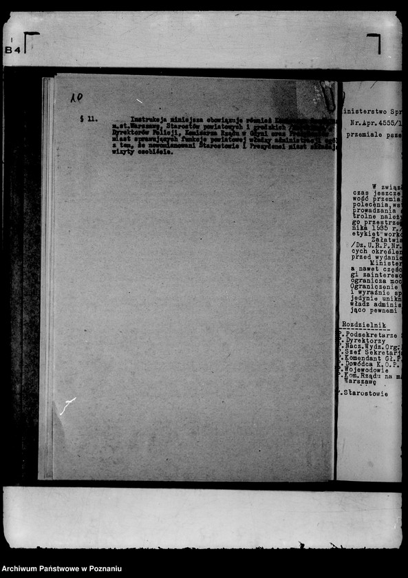 Obraz 14 z jednostki "Zbiór ogólników i zarządzeń Ministerstwa Spraw Wewnętrznych"