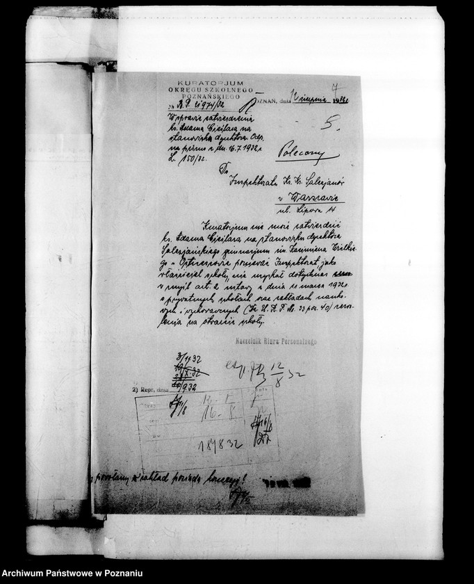 Obraz 10 z jednostki "Prywatne Liceum Męskie Towarzystwa Salezjańskiego- Marszałki- [protokoły powizytacyjne, sprawozdania roczne szkoły]"