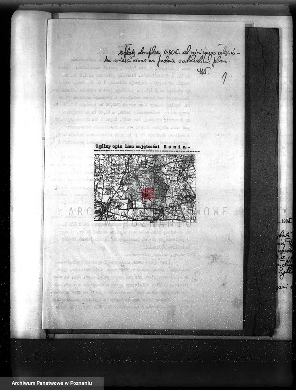 image.from.unit.number "Plan urządzenia gospodarstwa leśnego dla lasu majętności Konin powiat szamotulski 1934-1944"
