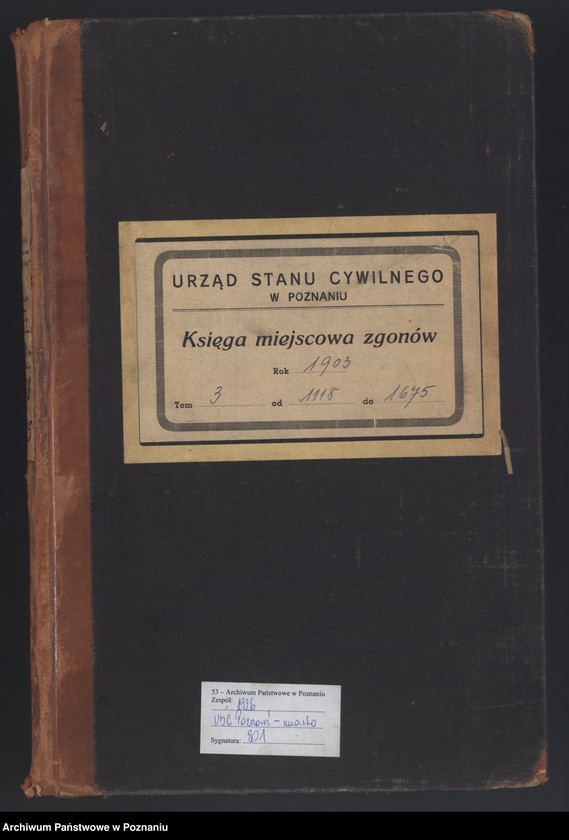 Obraz 2 z jednostki "Księga zgonów tom III"