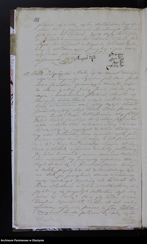 image.from.unit.number "Duplicat. Akta Małzenstw, Urodzenia, Zapowiedzi, Zeyscia Gminy Janów 1818/19-ty"