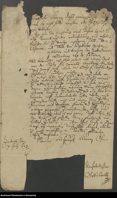 image.from.unit.number "Küsterdienst zu Zirkwitz [Cerkwica]."