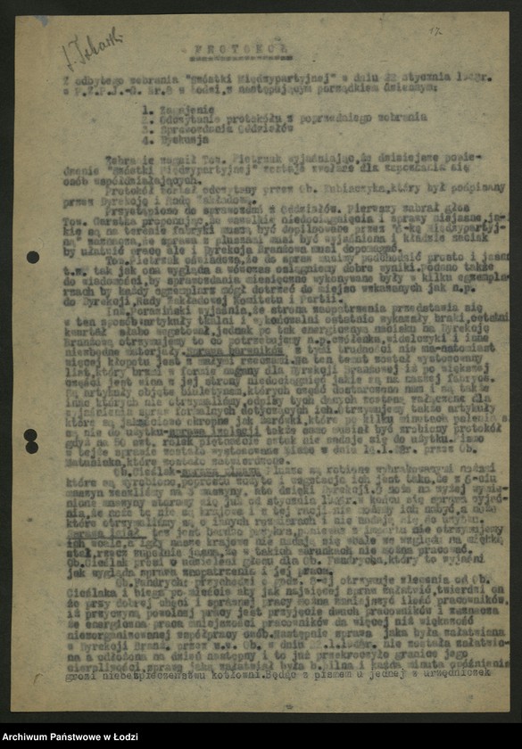 Obraz 19 z jednostki "Protokoły kół PPR z różnych zakładów"