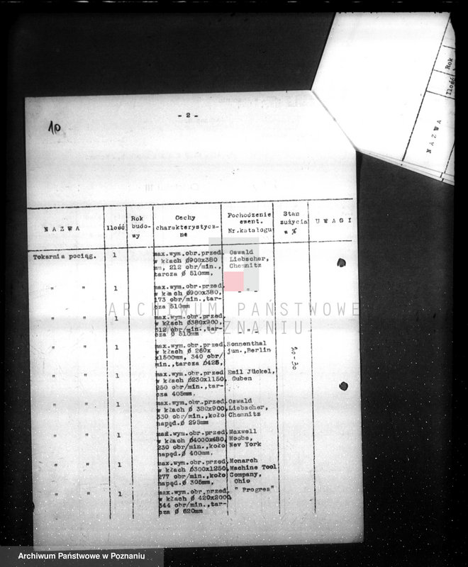 Obraz 14 z jednostki "/Kwestionariusz Fabryki H. Cegielskiego w Poznaniu/"