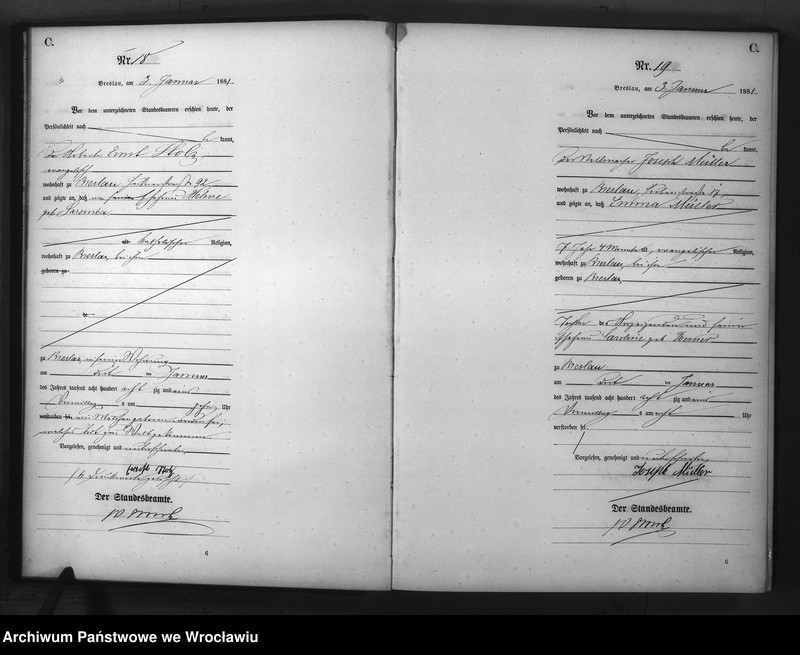 image.from.unit.number "Sterbe-Haupt-Register Breslau II 1881 Band 1"