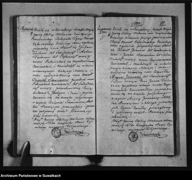 image.from.unit.number "Duplikat Sekty Filiponów gminy Hołny Wolmera z lat od 1843 do 1848"