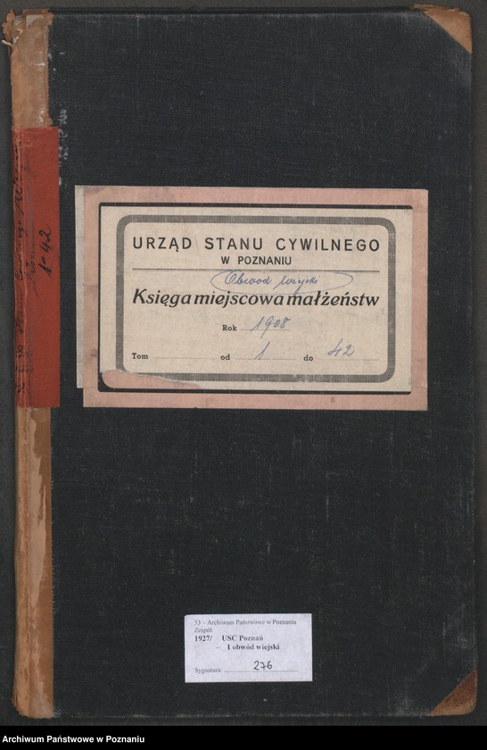 Obraz 2 z jednostki "Księga miejscowa małżeństw"