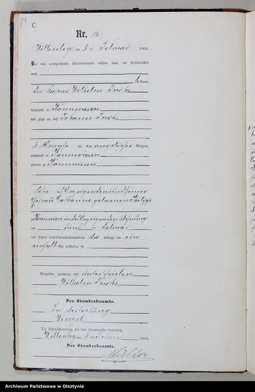 image.from.unit.number "Sterbe-Neben-Register Nr 1 - 156"