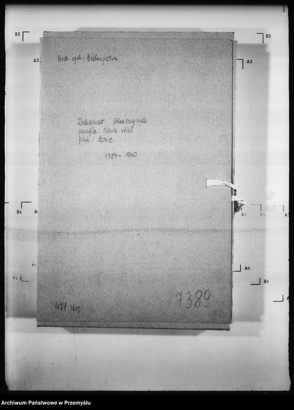 Obraz 4 z jednostki "[Kopie ksiąg metrykalnych parafii Nowa Wieś z filią Łosie (dekanat Muszyna)]"