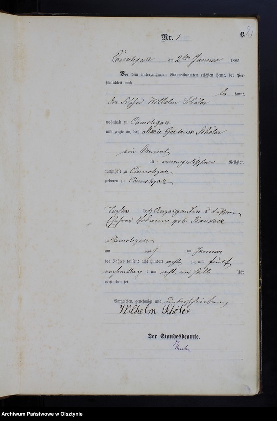 image.from.unit.number "Sterbe-Haupt-Register Nr 1 - 106"