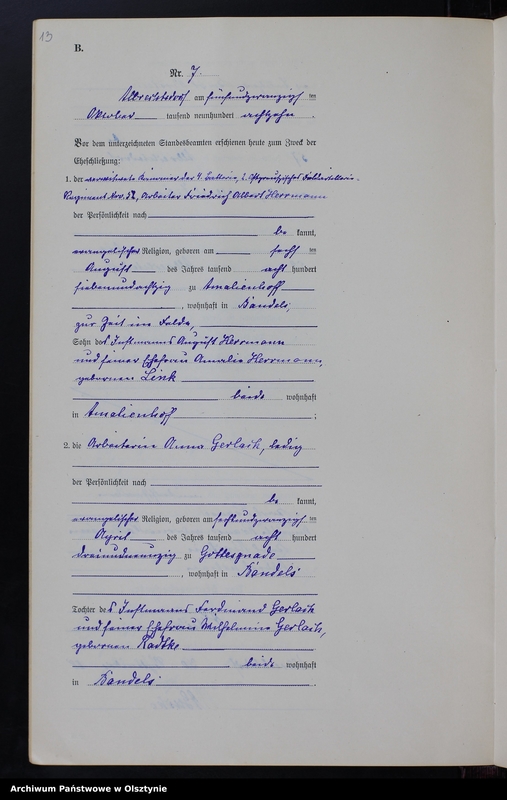 image.from.unit.number "Heiraths-Neben-Register Nr 1 - 10 [ Księga małżeństw - wtóropis ]"