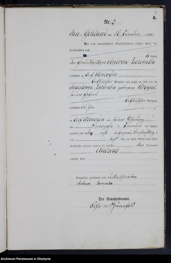 image.from.unit.number "Geburts-Haupt-Register Nr 1 - 60"