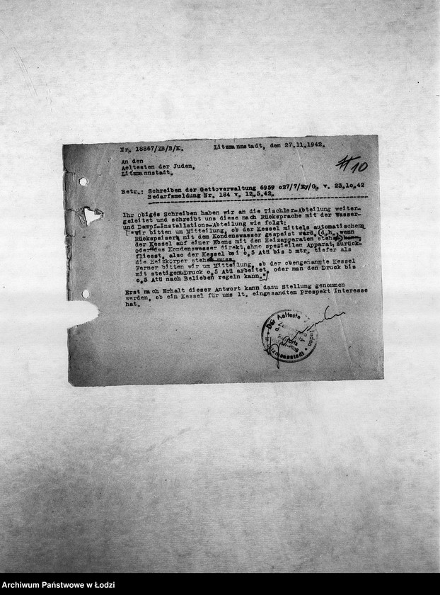 Obraz 13 z jednostki "Metall-Abteilung [Produkcja i zapotrzebowanie materiałów dla resortu pracy]"