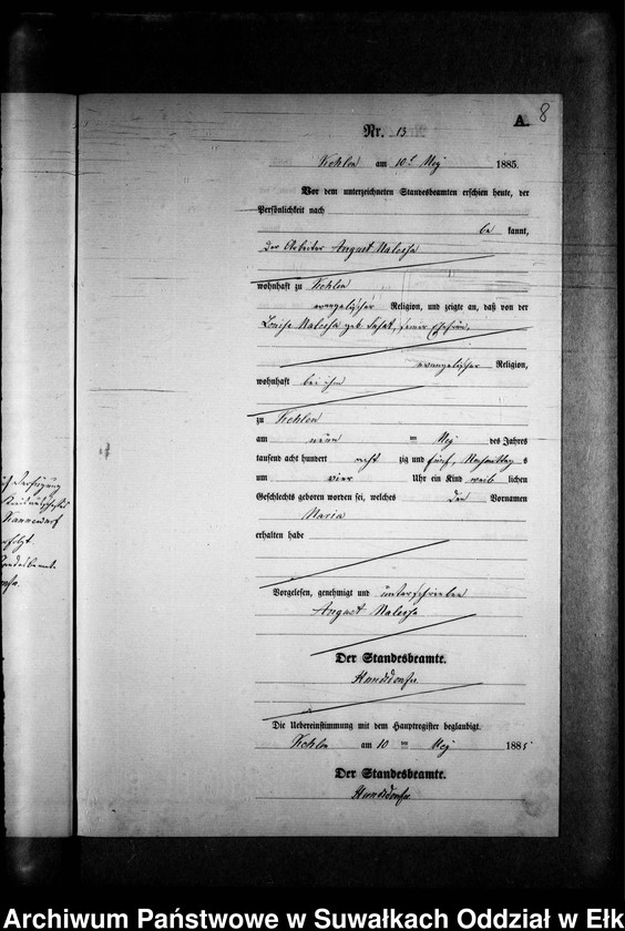 image.from.unit.number "Geburts-Neben-Register des Preussischen Standes-Amtes Kehlen Kreis Angerburg"