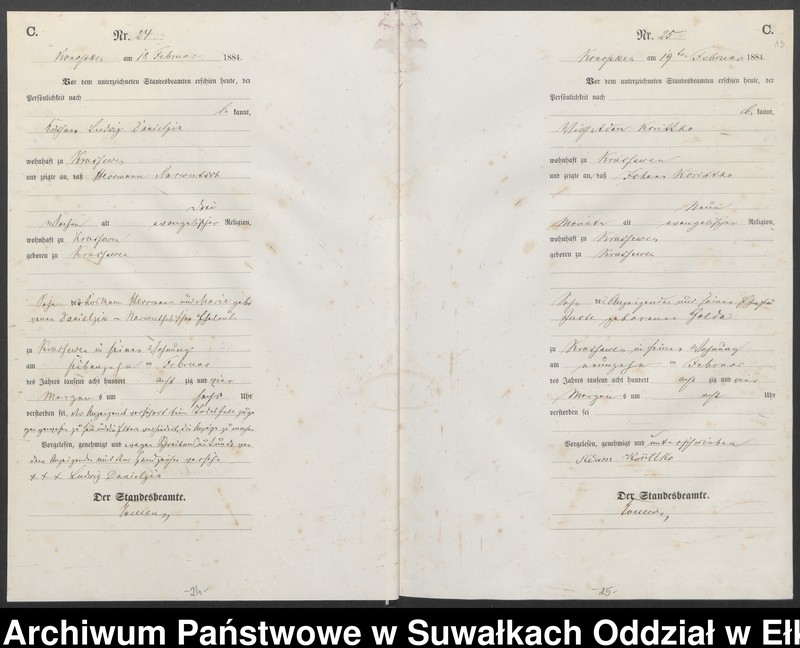 image.from.unit.number "[Sterbe-Haupt-Register des Königlich Preussischen Standes-Amtes Belzonzen Kreis Johannisburg]"