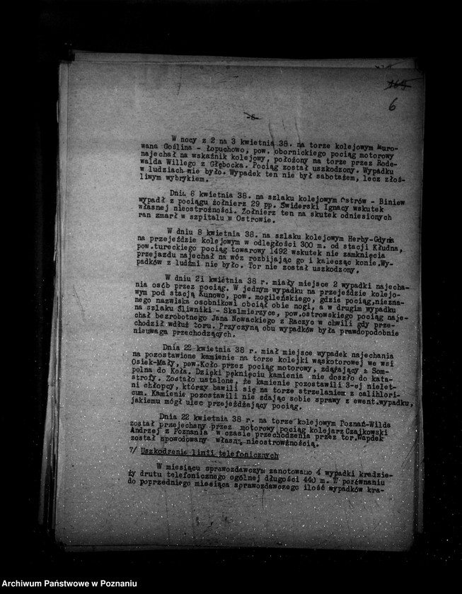 Obraz 10 z jednostki "Sprawozdania ze stanu bezpieczeństwa za miesiąc kwiecień-maj-czerwiec 1938 r."