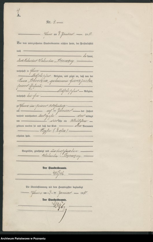 Obraz 7 z jednostki "Geburts-Neben-Register"