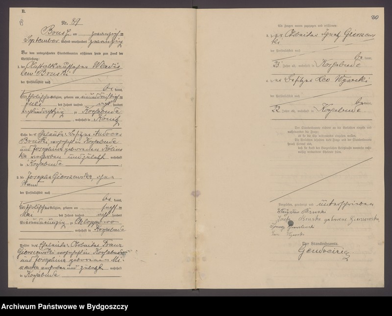 image.from.unit.number "Akta małżeństw - pierwopis 1920 nr 81-110, 1921 nr 1-30 (niepełny)"