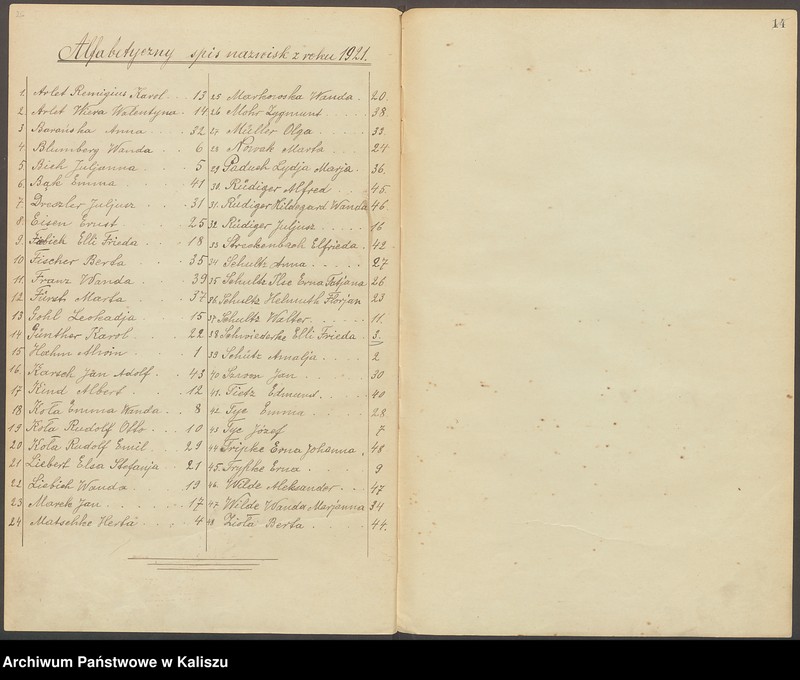 Obraz 16 z jednostki "Duplikat aktów stanu cywilnego urodzeń, zejść i ślubów. Akta zbiorowe małżeństw"