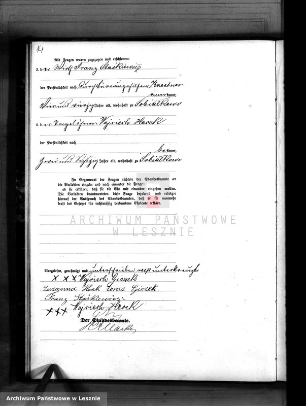 Obraz 18 z jednostki "[Księga małżeństw - tom I]"