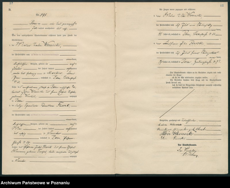 Obraz 9 z jednostki "Księga miejscowa małżeństw tom II [Rejestr główny małżeństw]"