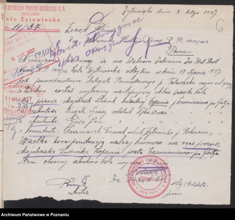 Obraz 11 z jednostki "Żytowiecko, powiat Gostyń - akta koła."