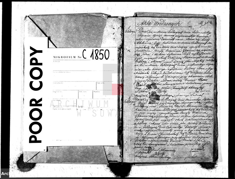 image.from.unit.number "Duplikat Urodzonych, Zaślubionych i Umarłych Żydów w Okręgu Łoździeje w 1853 r."