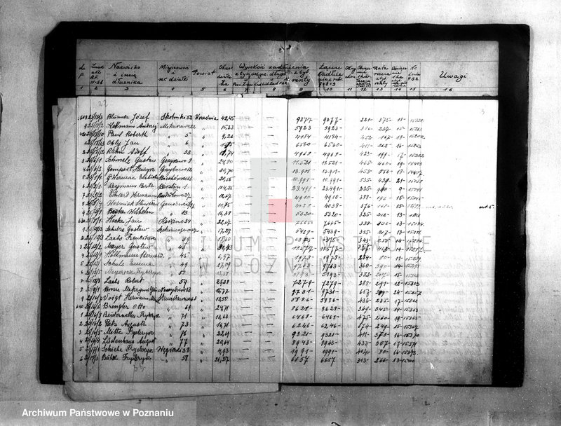 Obraz 14 z jednostki "Zestawienie podań dłużników rentowych o ulgi z art. 16/Dz.U.R.P. poz. 842/34"