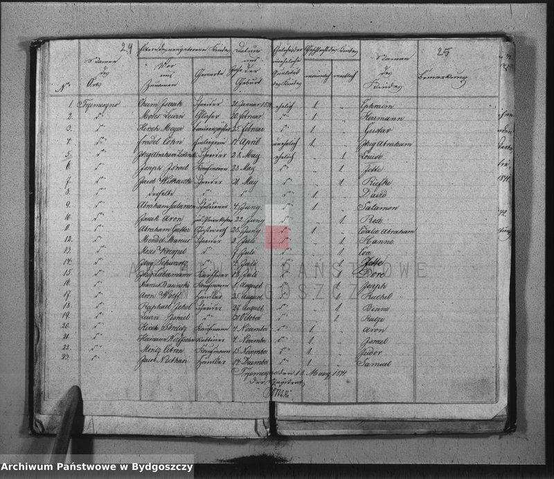 image.from.unit.number "Duplicate der Civil Standes Bücher der Juden Gemeinde zu Trzemeszno"