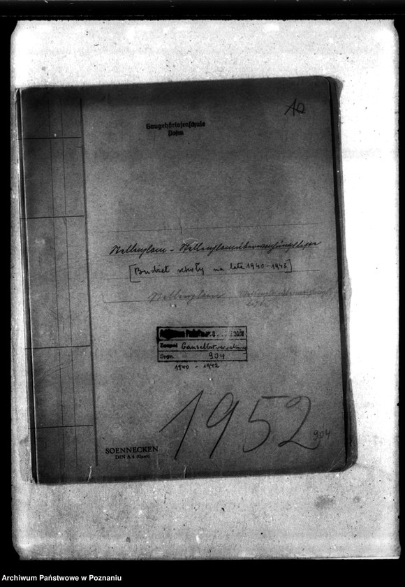 Obraz 4 z jednostki "Stellenplan [Budżet szkoły na lata 1940-1943]."