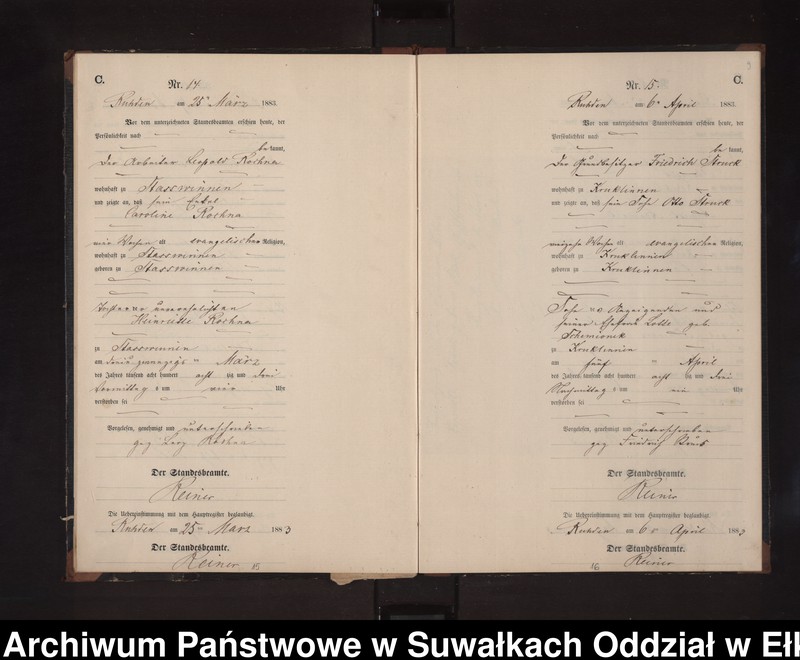 image.from.unit.number "Sterbe-Neben-Register des Preussischen Standes-Amtes Stasswinnen Kreis Loetzen"