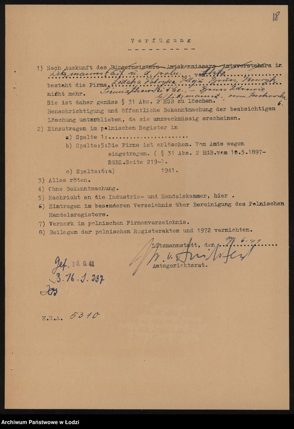 Obraz 20 z jednostki "Łódzka Fabryka Kleju – Brus, Henryk Siemiątkowski i S-ka"