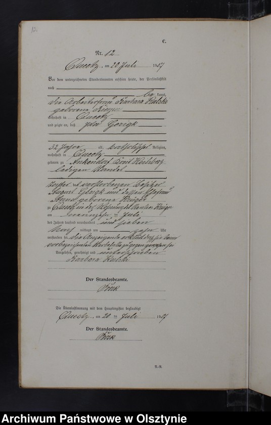 image.from.unit.number "Sterbe-Neben-Register Nr 1 - 19"