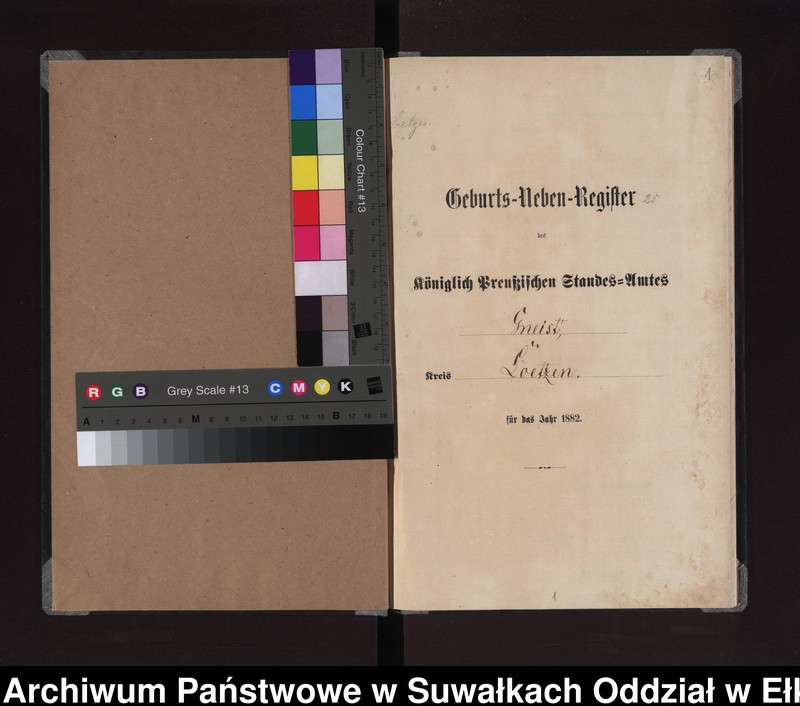 image.from.unit.number "Geburts-Neben-Register des Königlich Preussischen Standes-Amtes Gneist Kreis Loetzen"