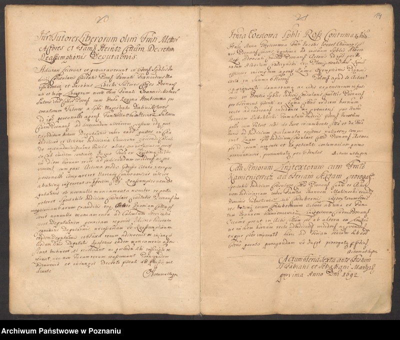 Obraz 15 z jednostki "Acta officii et iudicii consularis civitatis Posnaniae."