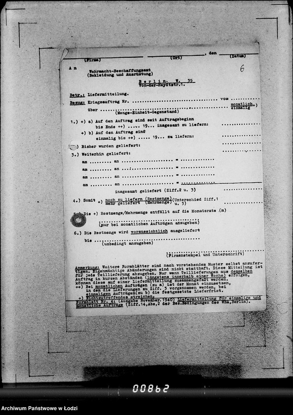 Obraz 9 z jednostki "306 Rucksack A-G. [Korespondencja, zamówienia i kalkulacje]"