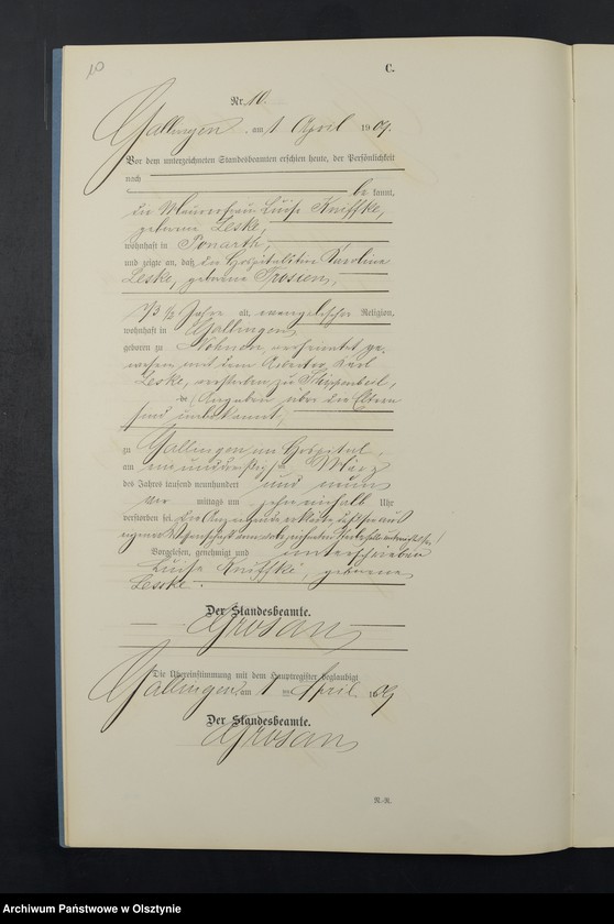 image.from.unit.number "Sterbe-Neben-Register Nr 1 - 28"